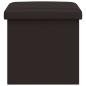 Preview: Klappbare Aufbewahrungsbank Braun 180 kg 80 L 77 x 38 x 38 cm