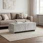 Preview: ARDEBO.de - Couchtisch Betongrau 102 x 50,5 x 35 cm Holzwerkstoff