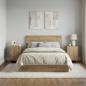 Preview: ARDEBO.de - Nachttisch 2 stk. Artisan-Eiche 33,5 x 34,5 x 50 cm