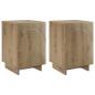 Preview: Nachttisch 2 stk. Artisan-Eiche 33,5 x 34,5 x 50 cm