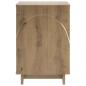 Preview: Nachttisch 2 stk. Artisan-Eiche 33,5 x 34,5 x 50 cm