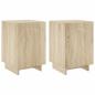 Preview: Nachttisch 2 stk. Sonoma-Eiche 33,5 x 34,5 x 50 cm