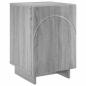 Preview: Nachttisch Sonoma-Grau 33,5 x 34,5 x 50 cm Holzwerkstoff