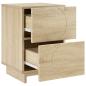 Preview: Nachttisch Sonoma-Eiche 33,5 x 34,5 x 50 cm Holzwerkstoff