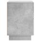 Preview: Nachttisch Betongrau 33,5 x 34,5 x 50 cm Holzwerkstoff