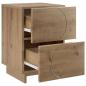 Preview: Nachttisch 2 stk. Artisan-Eiche 33,5 x 34,5 x 50 cm