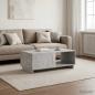 Preview: ARDEBO.de - Couchtisch Betongrau 95 x 50,5 x 35 cm Holzwerkstoff