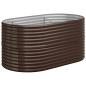 Preview: Hochbeet Verzinkter Stahl 152x80x68 cm Braun