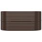 Preview: Hochbeet Verzinkter Stahl 152x80x68 cm Braun
