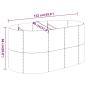 Preview: Hochbeet Verzinkter Stahl 152x80x68 cm Braun