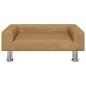 Preview: Hundebett Braun 70x45x26,5 cm Samt