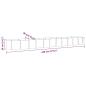 Preview: Hochbeet Verzinkter Stahl 440x80x36 cm Grün