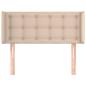 Preview: Kopfteil mit Ohren Cappuccino-Braun 83x16x78/88 cm Kunstleder