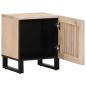 Preview: Nachttische 2 Stk. 40x34x46 cm Gebleichtes Massivholz Mango