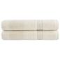 Preview: Premium-Handtücher SOLUND 2 Stk. Cremeweiß 100x200 cm 600 g/m²
