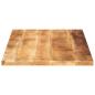 Preview: Tischplatte 100x60x1,5 cm Rechteckig Raues Massivholz Mango