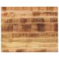 Preview: ARDEBO.de - Tischplatte 100x80x2,5 cm Rechteckig Raues Massivholz Mango
