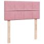 Preview: Ottoman-Bett mit Matratze Rosa 100x200 cm Samt