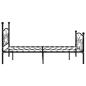Preview: Bettgestell mit Lattenrost Schwarz Metall 160 ? 200 cm