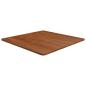 Preview: ARDEBO.de - Tischplatte Quadratisch Dunkelbraun 70x70x1,5cm Eiche Behandelt