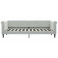 Preview: Tagesbett Ausziehbar mit Schubladen Hellgrau 80x200 cm Samt