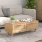 Preview: ARDEBO.de - Couchtisch Braun 80x40x30 cm Holzwerkstoff & Massivholz Kiefer