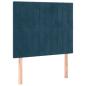 Preview: Bettgestell ohne Matratze Dunkelblau 120x190 cm Samt