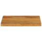 Preview: Tischplatte mit Baumkante 40x20x3,8 cm Massivholz Mango