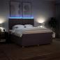 Preview: Boxspringbett mit Matratze Dunkelbraun 180x200 cm Stoff