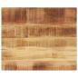 Preview: ARDEBO.de - Tischplatte 60x50x2,5 cm Rechteckig Raues Massivholz Mango