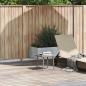 Preview: ARDEBO.de - Garten-Couchtisch Rechteckig Hellgrau 40x40x37 cm Poly Rattan