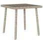Preview: Garten-Couchtisch Rechteckig Hellgrau 40x40x37 cm Poly Rattan