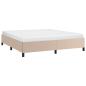 Preview: Bettgestell Cappuccino-Braun 180x200 cm Kunstleder