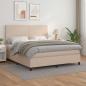 Preview: ARDEBO.de - Boxspringbett Matratze Cappuccino-Braun 180x200 cm Kunstleder