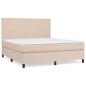 Preview: Boxspringbett Matratze Cappuccino-Braun 180x200 cm Kunstleder