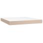 Preview: Boxspringbett Matratze Cappuccino-Braun 180x200 cm Kunstleder