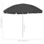 Preview: Strandschirm Anthrazit 300 cm