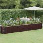 Preview: ARDEBO.de - Hochbeet Verzinkter Stahl 440x80x68 cm Braun