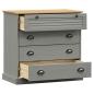 Preview: Kommode VIGO 80x40x76 cm Massivholz Kiefer