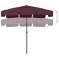 Preview: Strandschirm Bordeauxrot 200x125 cm