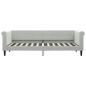 Preview: Tagesbett Ausziehbar Hellgrau 80x200 cm Samt