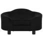 Preview: Hundesofa Schwarz 67x47x36 cm Plüsch