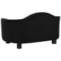 Preview: Hundesofa Schwarz 67x47x36 cm Plüsch