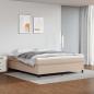 Preview: ARDEBO.de - Boxspringbettgestell Cappuccino-Braun 180x200 cm Kunstleder