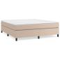 Preview: Boxspringbettgestell Cappuccino-Braun 180x200 cm Kunstleder