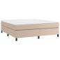 Preview: Boxspringbettgestell Cappuccino-Braun 180x200 cm Kunstleder