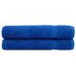 Preview: Premium Handtücher SOLUND 2 Stk. Blau 100x200 cm 600 g/m²