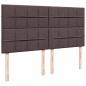 Preview: Boxspringbett mit Matratze Dunkelbraun 180x200 cm Stoff