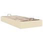 Preview: Ottoman-Bett ohne Matratze Creme 80x200 cm Stoff