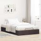 Preview: Ottoman-Bett ohne Matratze Dunkelbraun 120x200 cm Stoff